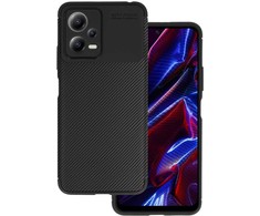 Vennus Carbon Elite dėklas skirtas Xiaomi Redmi Note 12 5G/Poco X5 juodos spalvos