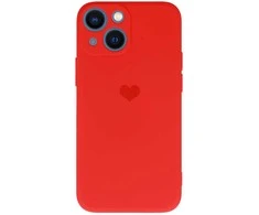 Vennus silikoninis Heart dėklas skirtas Apple iPhone 14 Plus design 1 raudonos spalvos