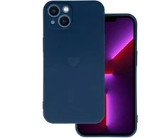 Vennus silikoninis Heart dėklas skirtas Apple iPhone 14 Plus design 1 mėlynos spalvos