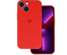 Vennus silikoninis Heart dėklas skirtas Apple iPhone 14 Plus design 1 raudonos spalvos