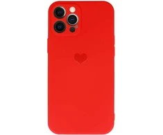 Vennus silikoninis Heart dėklas skirtas Apple iPhone 11 Pro design 1 raudonos spalvos