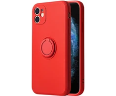 Dėklas Vennus Silicone Ring skirtas Apple iPhone 14 Pro raudonos spalvos