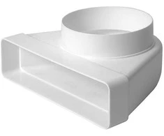 Ventiliatorius Ventiliacijos alkūnė EUROPLAST KLD25 220 x 55mm D125 90°