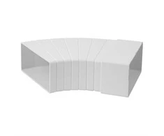 Ventiliacijos alkūnė EUROPLAST KLH15-60 110 x 55mm 15–60°