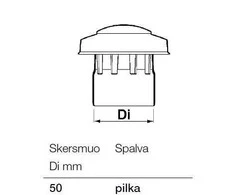 Wavin Baltic Ventiliacijos stogelis WAVIN, d 50