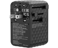 Verbatim Adapteris kelioninis EU/UK/US GaN 2xUSB-A/3xUSB-C PD 170W juodos spalvos 30190