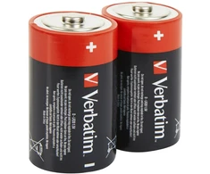 Verbatim Alkaline Baterija D LR20 2vnt juodos spalvos 49923