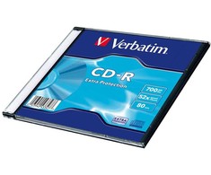 CD-R Verbatim DL 700MB (80min) 52x Extra Protection slim box