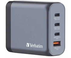 Verbatim - GNC-140 GaN įkroviklis, 4 prievadų, 140 W, USB-A/USB-C
