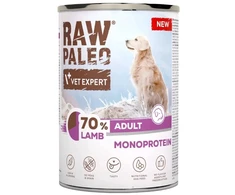 VETEXPERT Raw Paleo Ėriena – drėgnas ėdalas šunims – 400g