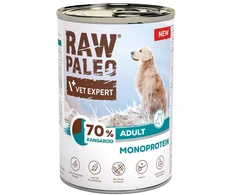 VETEXPERT Raw Paleo Kengūra – drėgnas ėdalas šunims – 400g