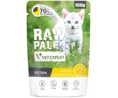 Kačių Maistas - VetExpert Raw Paleo Katinėlis Vištiena 100g Be Grūdų