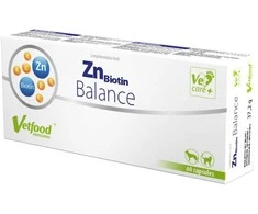 Gyvūnų papildas - Vetfood ZnBiotin Balance 60vnt Be sojos Be glitimo