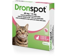 VETOQUINOL Dronspot (2,5-5kg) – dehelmintizuojantys lašai katėms – 2×0,7ml