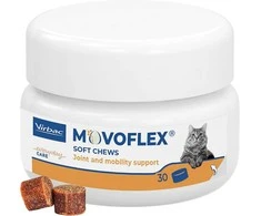 Vibrac Virbac MOVOFLEX Joint Supplement for Cats Supports Joints & Mobility Fast-Acting Tasty Chews 30 Chews