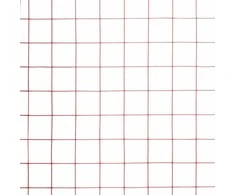 Vielos tinklas su PVC danga, raudonas, 10x1m