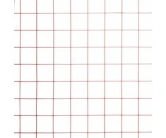 Vielos tinklas su PVC danga, raudonas, 25x1m