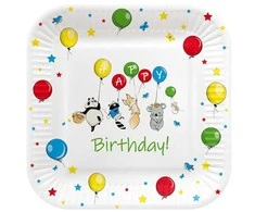 Vienkartinės lėkštės PAW Balloons, 23 cm, 8 vnt.