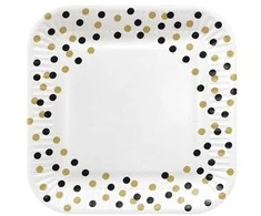 Vienkartinės lėkštės PAW Confetti, 23 cm, 8 vnt.