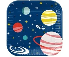 Vienkartinės lėkštės PAW Space, 23 cm, 8 vnt.