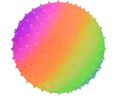 VINILINIS MASAŽINIS KAMUOLYS SU DYGLIAIS RAINBOW 23CM 90G ENERO 1078618