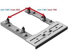 VIRPIL Controls kėdės tvirtinimo adapteris - juodas
