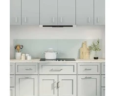 Virtuvės atbraila 2 pcs Balta 90 x 40 cm grūdintas stiklas