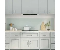 Virtuvės atbraila 2 pcs Balta 100 x 50 cm grūdintas stiklas