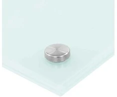 Virtuvės atbraila 2 pcs Balta 90 x 40 cm grūdintas stiklas