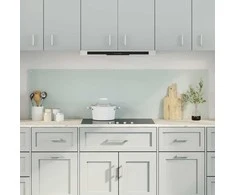 Virtuvės atbraila 2 pcs Balta 90 x 50 cm grūdintas stiklas