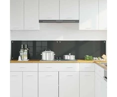 Virtuvės atbraila 2 pcs Tamsiai pilka 100 x 40 cm