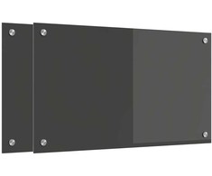 Virtuvės atbraila 2 pcs Tamsiai pilka 70 x 40 cm