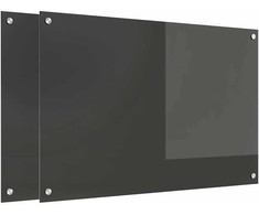 Virtuvės atbraila 2 pcs Tamsiai pilka 90 x 60 cm