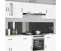 Virtuvės atbraila 2 pcs Tamsiai pilka 110 x 50 cm
