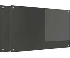 Virtuvės atbraila 2 pcs Tamsiai pilka 100 x 60 cm