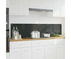 Virtuvės atbraila 2 pcs Tamsiai pilka 90 x 40 cm