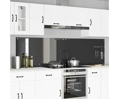 Virtuvės atbraila 2 pcs Tamsiai pilka 110 x 60 cm