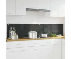 Virtuvės atbraila 2 pcs Tamsiai pilka 100 x 40 cm