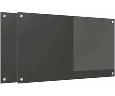 Virtuvės atbraila 2 pcs Tamsiai pilka 90 x 50 cm