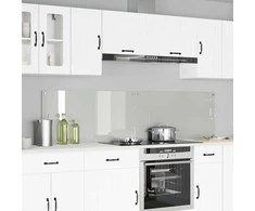 Virtuvės atbraila 2 pcs Skaidrus 100 x 50 cm grūdintas stiklas