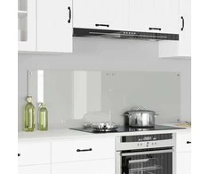 Virtuvės atbraila 2 pcs Skaidrus 80 x 50 cm grūdintas stiklas