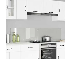 Virtuvės atbraila 2 pcs Skaidrus 90 x 40 cm grūdintas stiklas