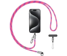 Usams SJ746 30W USB-C į Lightning 1.2m Rožinė Phone Lanyard with Charging Kabelis