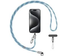 Usams SJ746 30W USB-C į Lightning 1.2m Mėlyna telefono dirželis su įkrovimo laidu