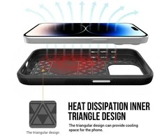 Vmax Triangle Samsung Galaxy A14 4G / 5G dėklas telefonui juodos spalvos