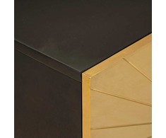 Vonios spintos komplektas 2 vnt. Juoda ir Brass 62 x 33 x 58 cm