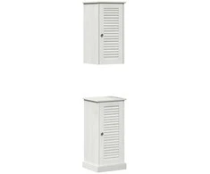 Vonios baldų rinkinys VIGO 2 pcs Balta ir senovinė balta