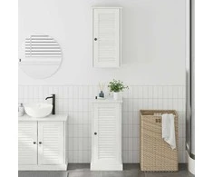 Vonios baldų rinkinys VIGO 2 pcs Balta ir senovinė balta