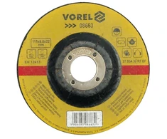 VOREL TARCZA DO SZLIFOWANIA METALU 125 x 6,8 x 22,2mm 08665