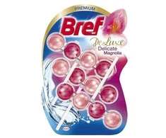 WC valiklis – gaiviklis Bref Delux magnolia 3x50g